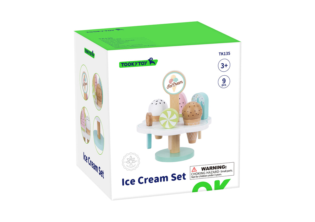 Wooden Ice Cream Stand Playset