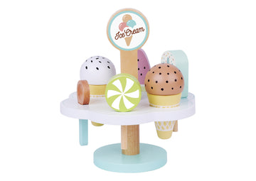 Wooden Ice Cream Stand Playset