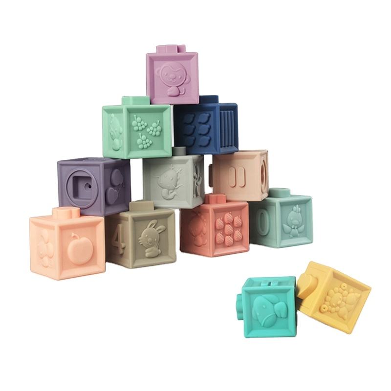 12 Piece Silicone Learning Blocks