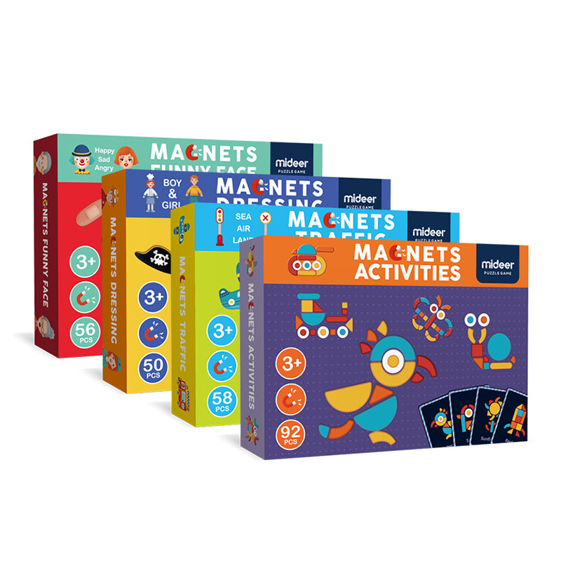 Magnetic Puzzle Playsets for Kids