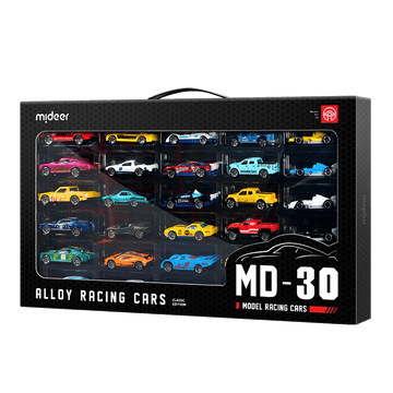 30 Piece Pull-Back Alloy Racing Cars Set