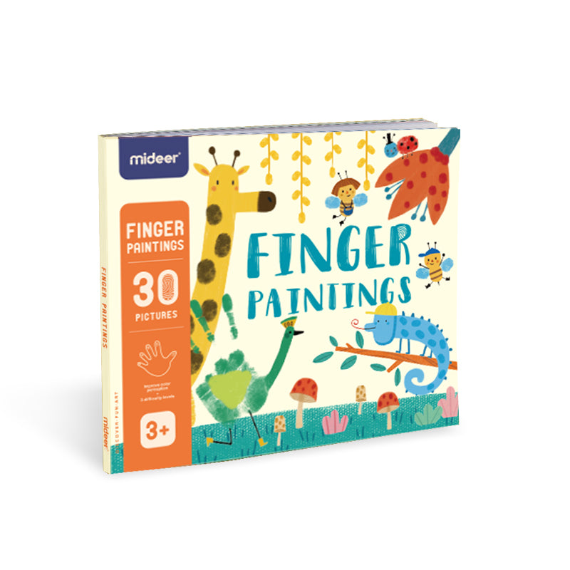 Bundle: Washable Finger Paint (6 Colors) + Art Book