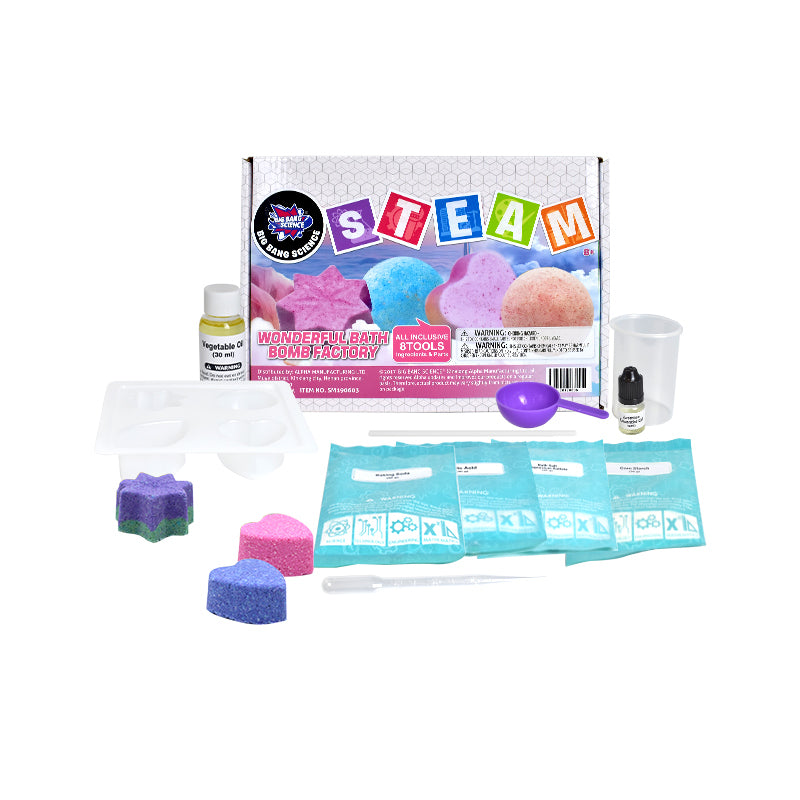 Fizz & Learn: STEAM Bath Bomb DIY Kit for Kids