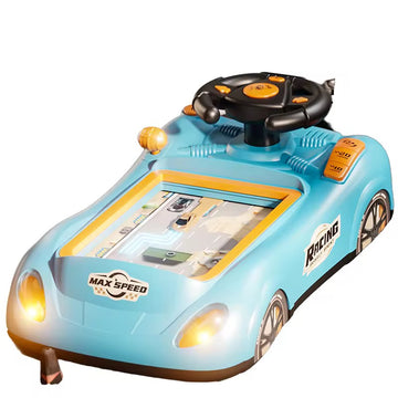 Toddler Racing Car Toy with Steering Wheel & Sound Effects