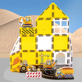 Construction Site Magnetic Tile Set (31pcs)