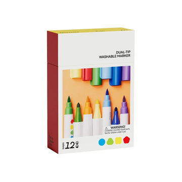 Washable Markers Dual Tip - 12 colours