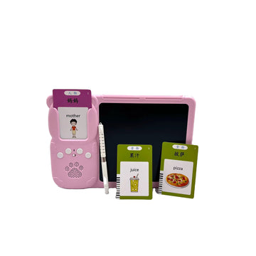 Bilingual Flash Card Reader with Drawing Board - 255 pcs Chinese & English