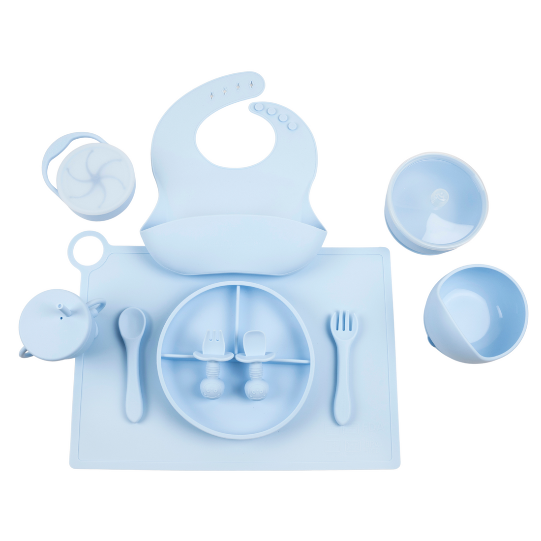 11-Piece Baby Feeding Set |FDA Approved | Complete Mealtime Essentials