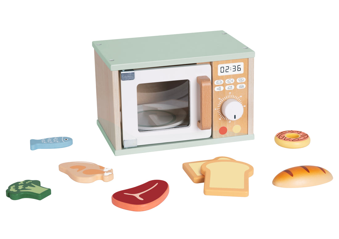 Wooden Microwave Set