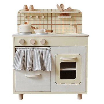 Scandinavian Wooden Kitchen Play Set