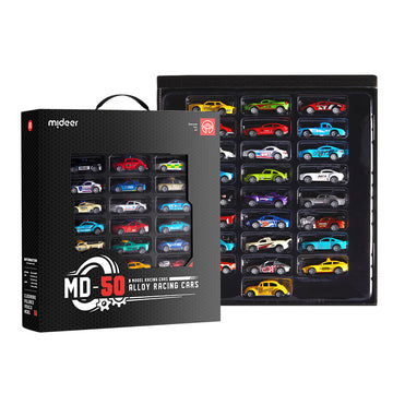 50 Piece Pull-Back Alloy Racing Cars Set