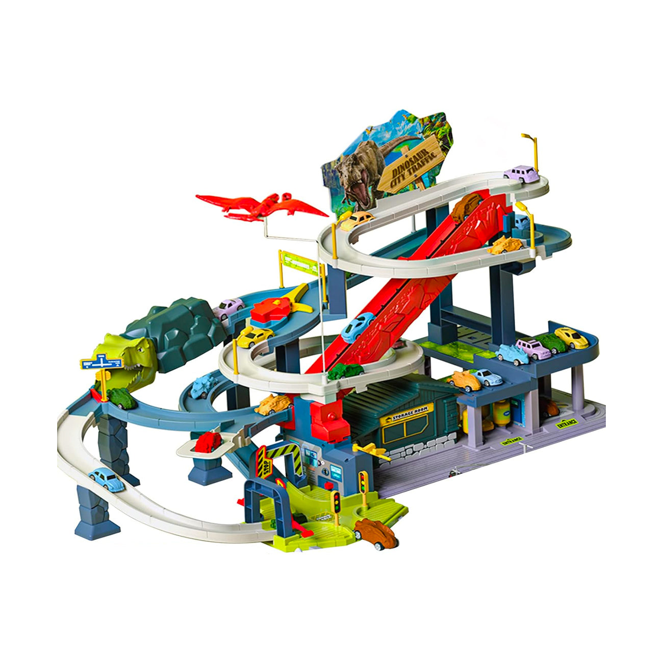 Dinosaur Railway Winding Electric Car Track Series 3