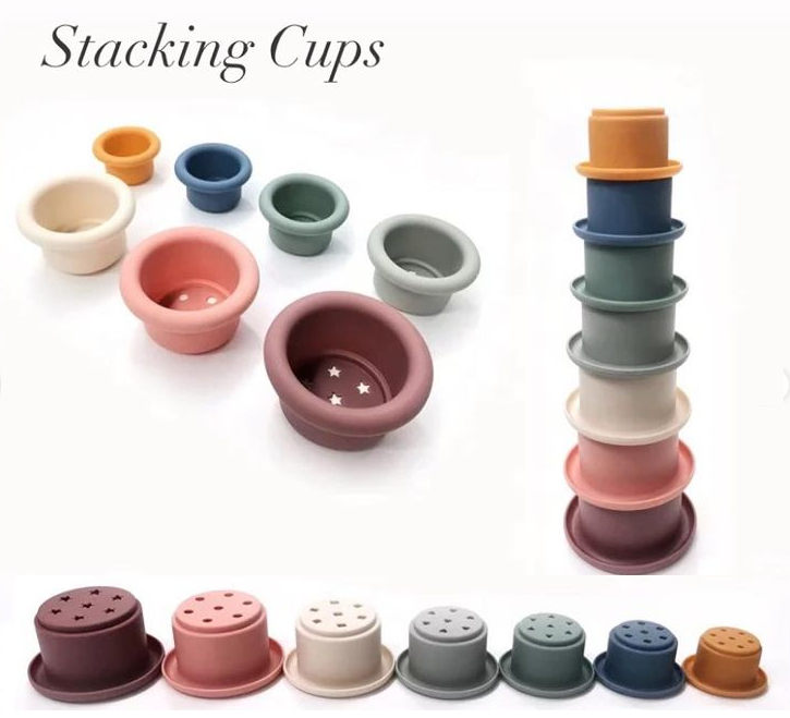 7 Piece Stackable Cups Set