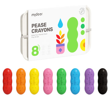 Washable Pease Crayons - 8 Colours