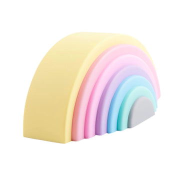 7 Piece Pastel Rainbow Stacker